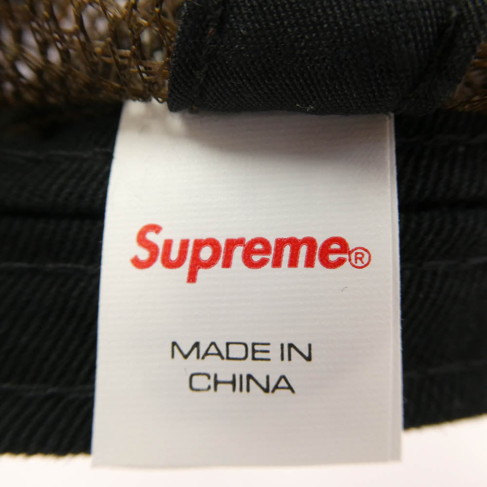 Supreme シュプリーム 22SS Gradient Jacquard Denim Mesh Back 5-Panel Cap グラデーション ジャガードデニム メッシュバック 5パネル キャップ ベージュ系【中古】