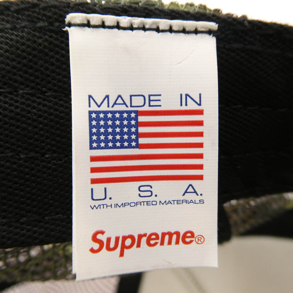 Supreme シュプリーム 25SS Beef Mesh Back 5-Panel 迷彩 カモフラ ビーフ メッシュ バッグ 5パネル キャップ カーキ系 one size【中古】