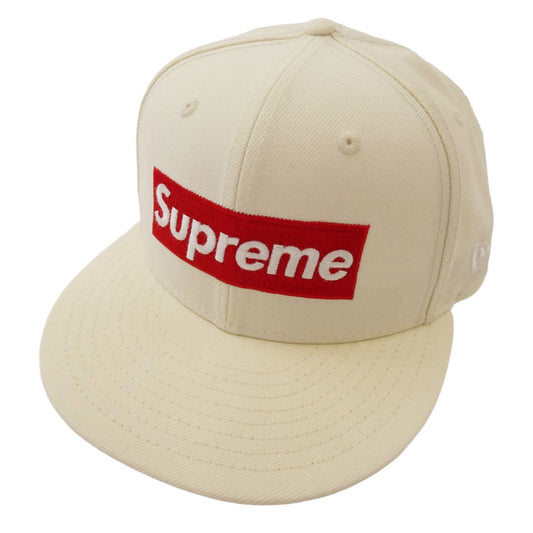 Supreme シュプリーム 20AW × New Era 7 1/2 ニューエラ World Famous Box Logo Cap ワールドフェイマス ボックスロゴ キャップ ホワイト系 7 1/2【中古】