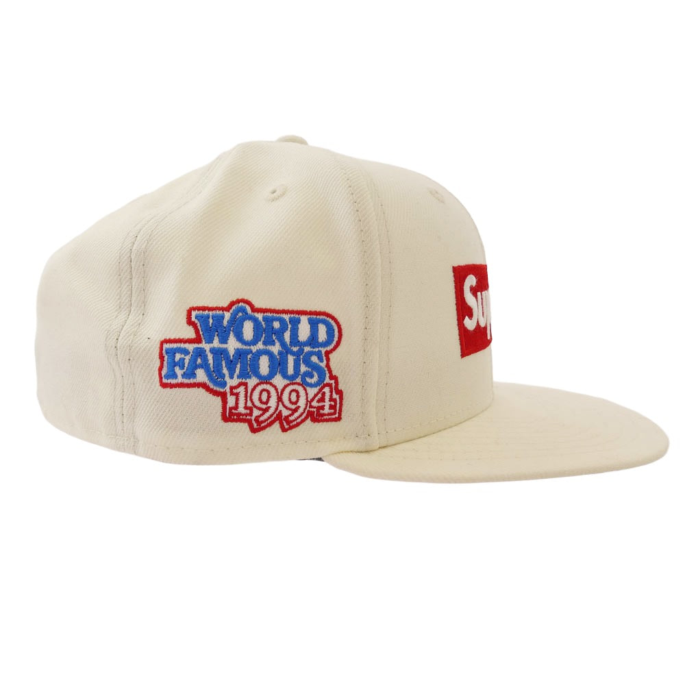 Supreme シュプリーム 20AW × New Era 7 1/2 ニューエラ World Famous Box Logo Cap ワールドフェイマス ボックスロゴ キャップ ホワイト系 7 1/2【中古】