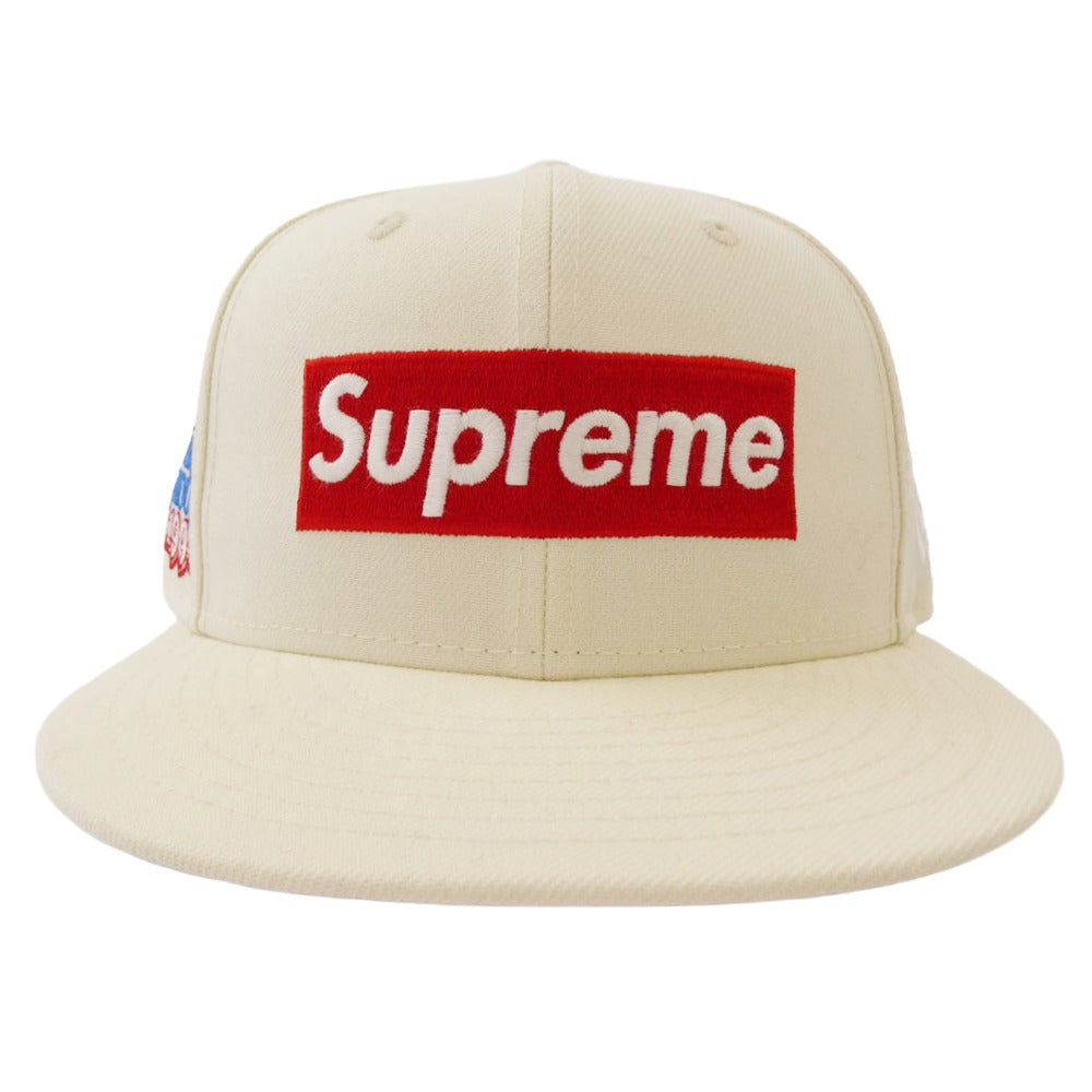 Supreme シュプリーム 20AW × New Era 7 1/2 ニューエラ World Famous Box Logo Cap ワールドフェイマス ボックスロゴ キャップ ホワイト系 7 1/2【中古】