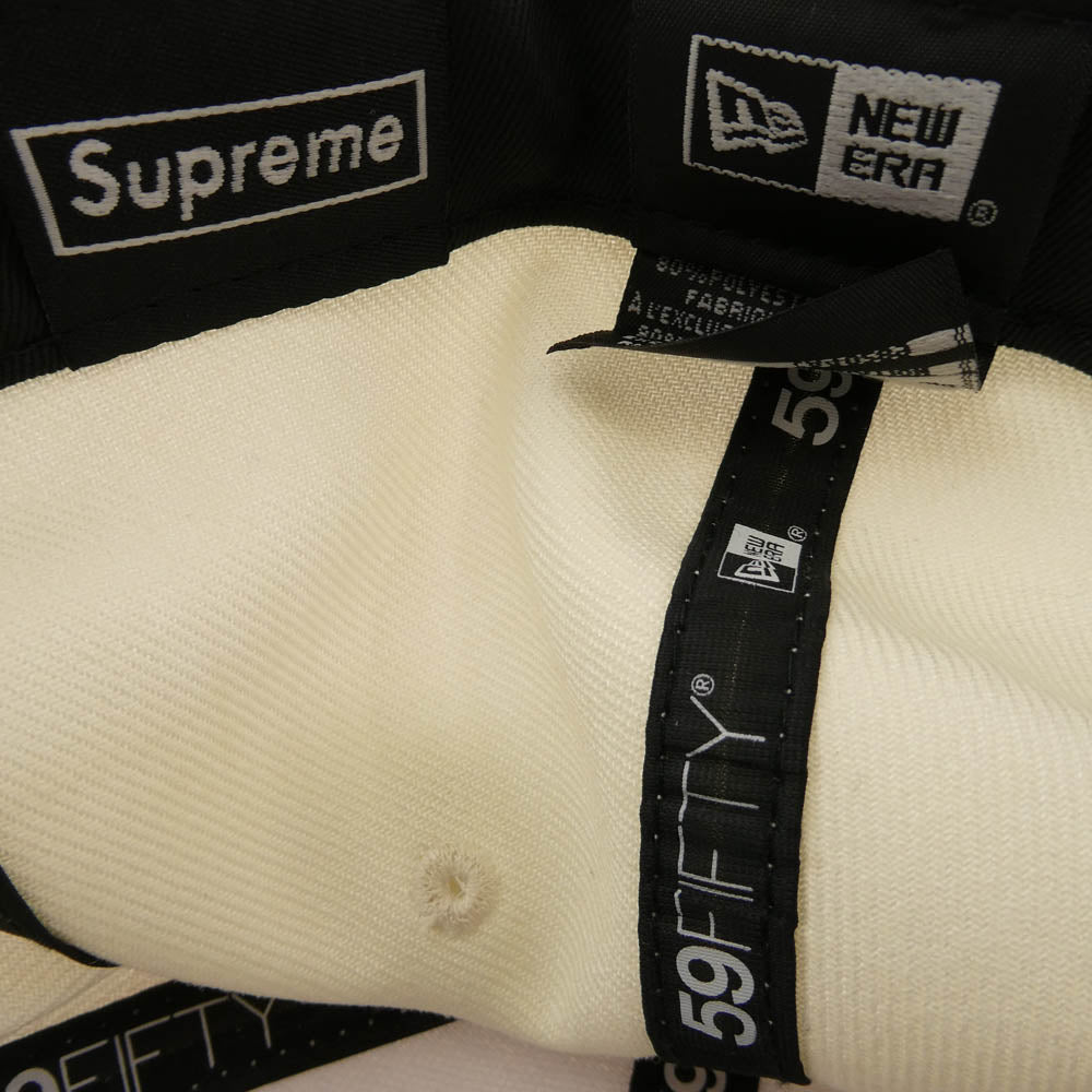 Supreme シュプリーム 20AW × New Era 7 1/2 ニューエラ World Famous Box Logo Cap ワールドフェイマス ボックスロゴ キャップ ホワイト系 7 1/2【中古】