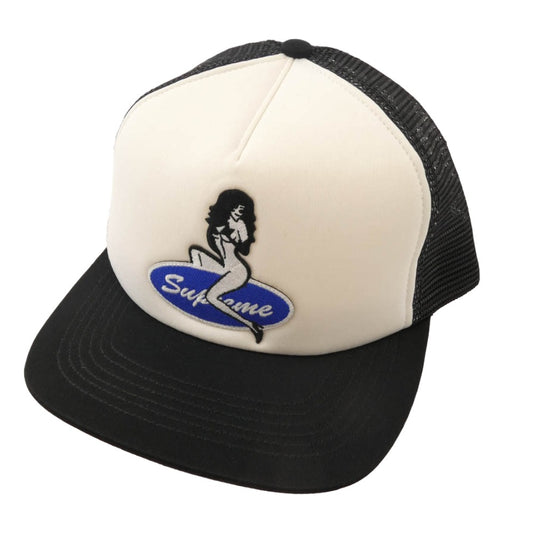 Supreme シュプリーム 22AW Pin Up Mesh Back 5-Panel Cap ピンアップロゴ メッシュバック 5パネル キャップ ブラック系【中古】