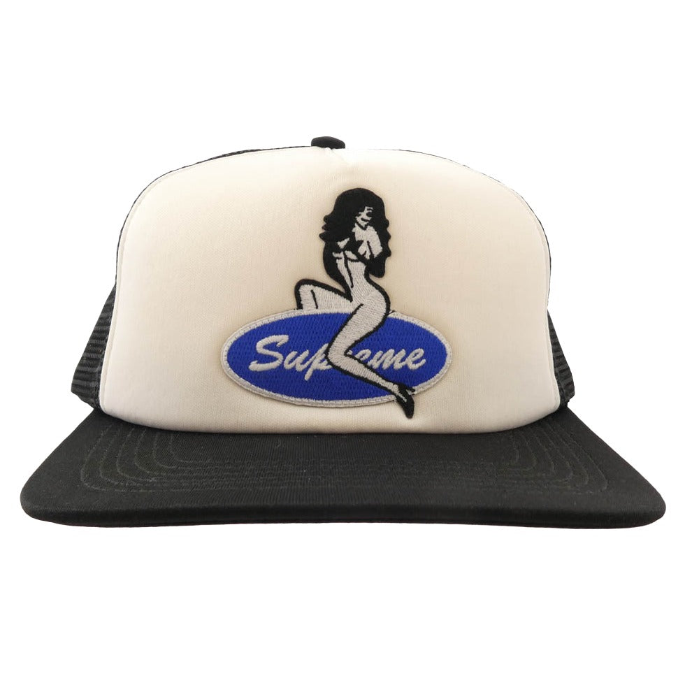 Supreme シュプリーム 22AW Pin Up Mesh Back 5-Panel Cap ピンアップロゴ メッシュバック 5パネル キャップ ブラック系【中古】