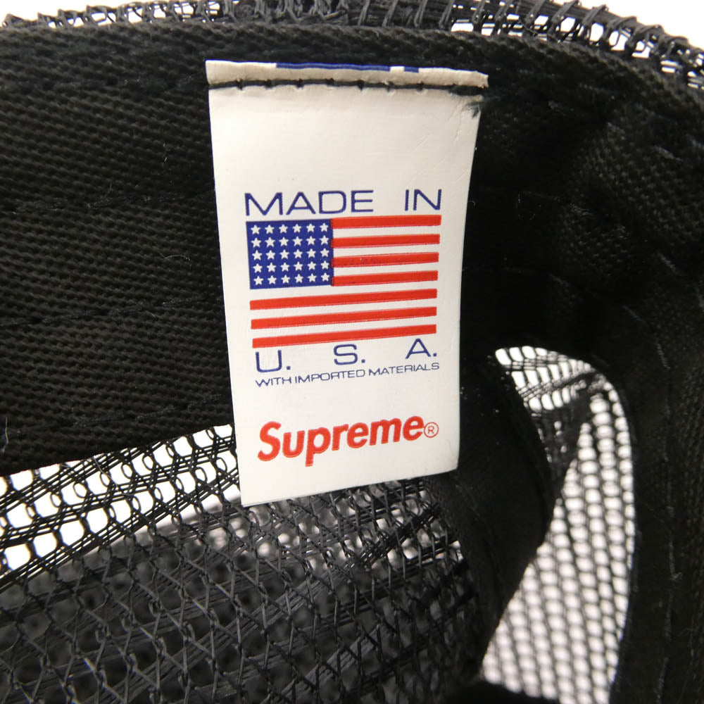 Supreme シュプリーム 22AW Pin Up Mesh Back 5-Panel Cap ピンアップロゴ メッシュバック 5パネル キャップ ブラック系【中古】