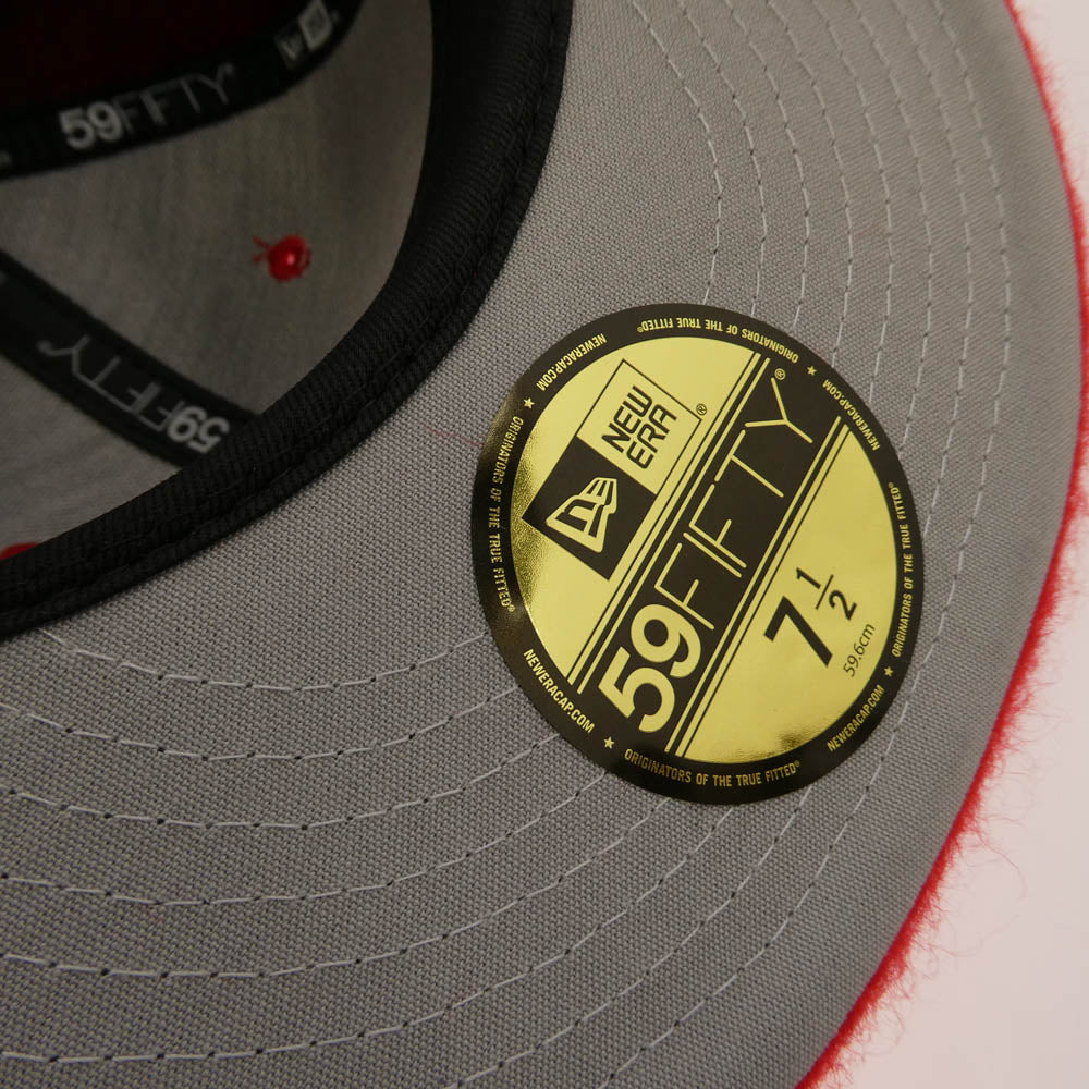 Supreme シュプリーム 24AW × New Era 7 1/2 ニューエラ Brushed Wool Box Logo Cap ブラッシュドウール ボックスロゴ キャップ レッド系 7 1/2【中古】