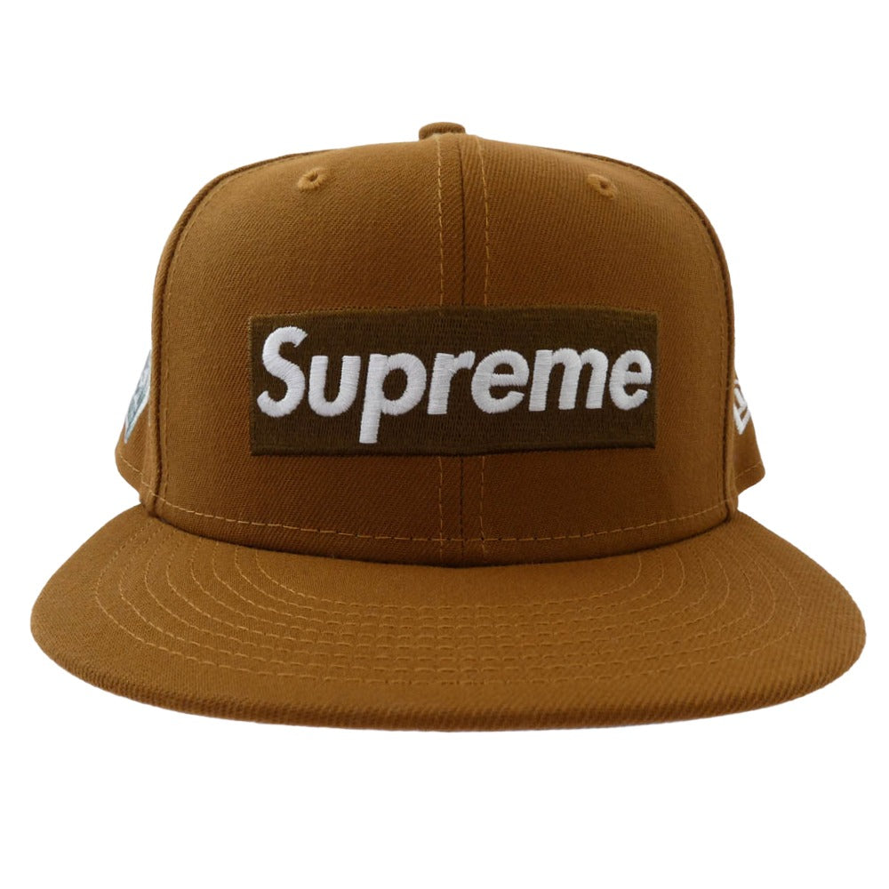 Supreme シュプリーム 22AW × New Era 7 1/2 ニューエラ Money Box Logo Cap マネー ボックスロゴ キャップ ブラウン系 7 1/2【中古】