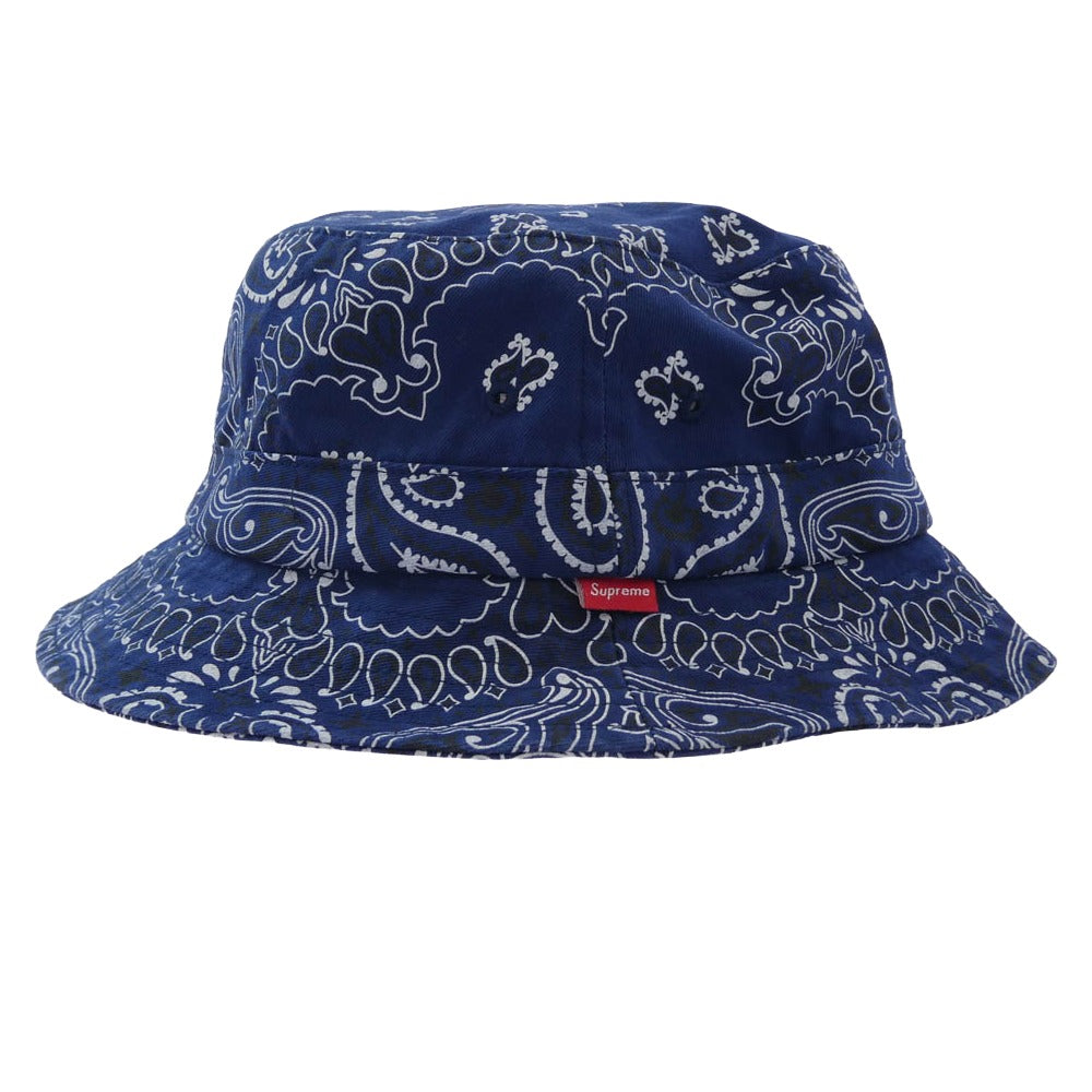 Supreme シュプリーム 21SS Bandana Crusher バンダナ柄 バケットハット 帽子 マルチカラー系 MEDIUM/LARGE【美品】【中古】