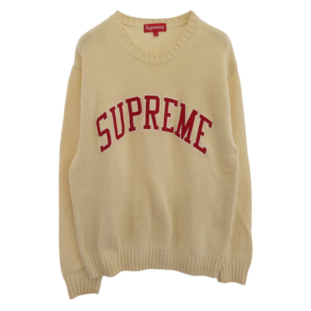 【キムタク着用モデル】シュプリーム バックロゴ アーチロゴ セーター Mサイズ シュプリーム(Supreme)の古着・中古通販｜ブランド買取販売店LIFE