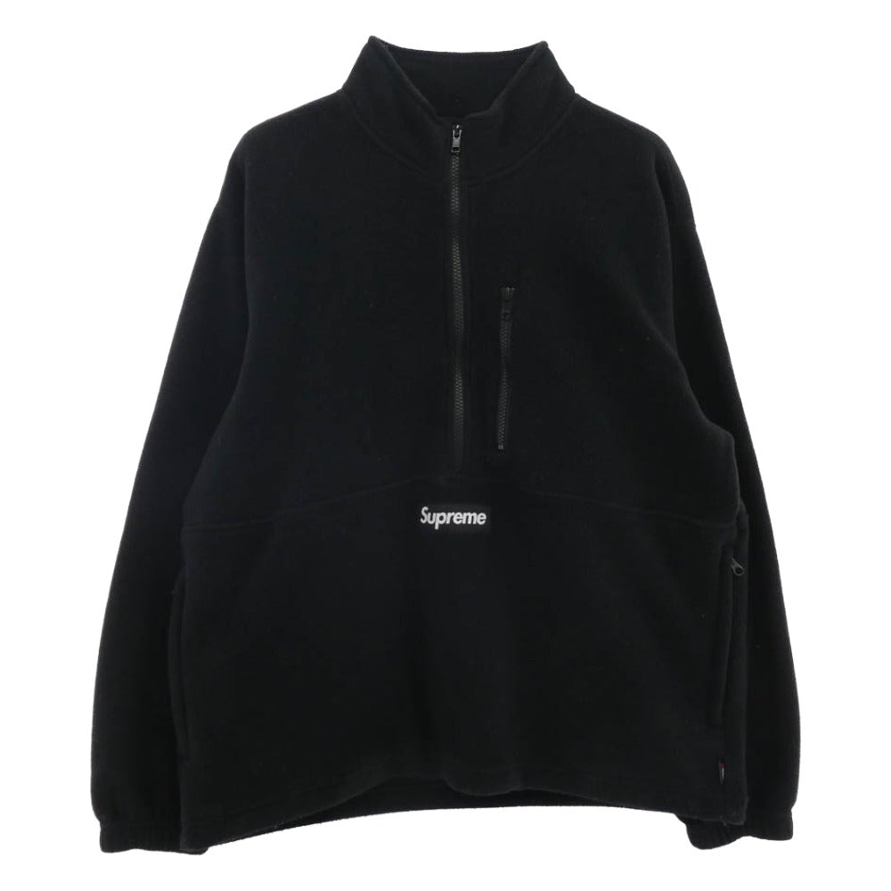 Supreme シュプリーム 20AW Polartec Half Zip Pullover ポーラテック ハーフジップ プルオーバー フリースジャケット ブラック系 M【中古】