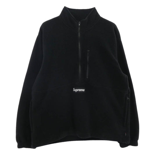 Supreme シュプリーム 20AW Polartec Half Zip Pullover ポーラテック ハーフジップ プルオーバー フリースジャケット ブラック系 M【中古】
