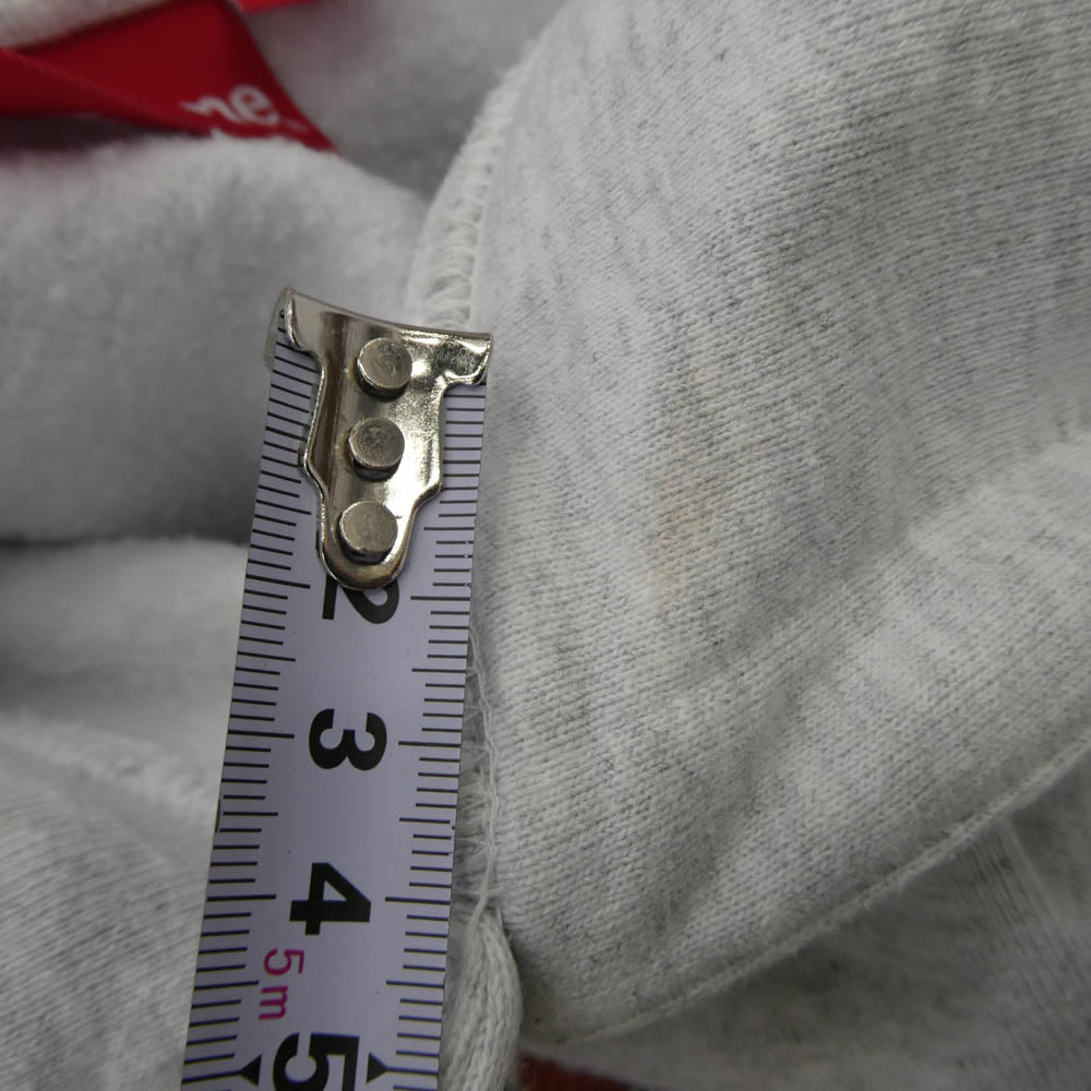 Supreme シュプリーム 22SS Bling Box Logo Hooded Sweatshirt ブリングボックスロゴ フーデッド スウェットシャツ プルオーバーパーカー グレー系 M【中古】