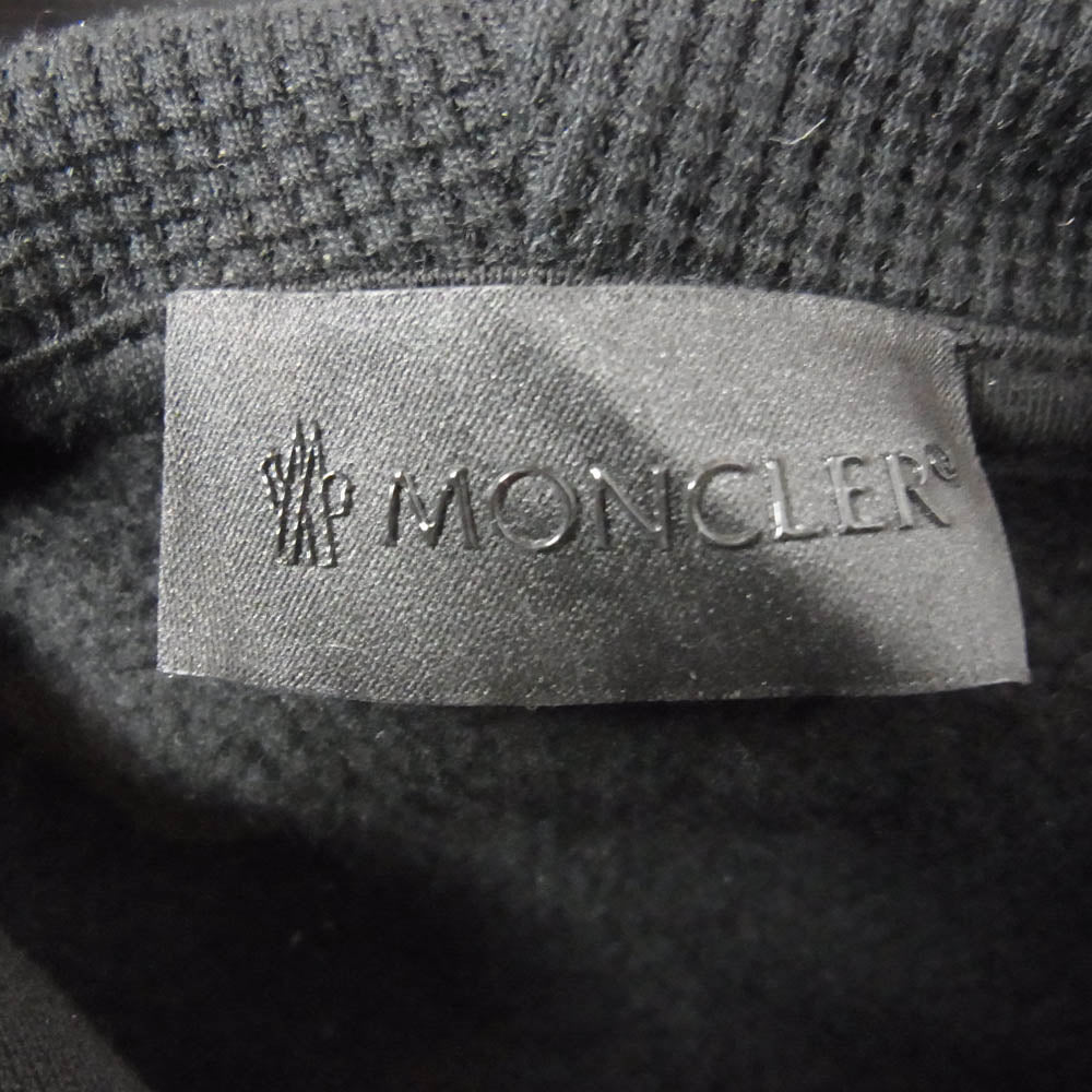MONCLER モンクレール 21AW g20918g00025 FELPA CON CAPPUCCIO フェルパ コン カプッチョ フーディー プルオーバー ブラック系 L【極上美品】【中古】