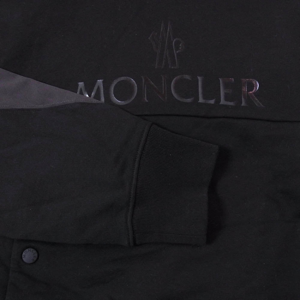 MONCLER モンクレール 21AW g20918g00025 FELPA CON CAPPUCCIO フェルパ コン カプッチョ フーディー プルオーバー ブラック系 L【極上美品】【中古】