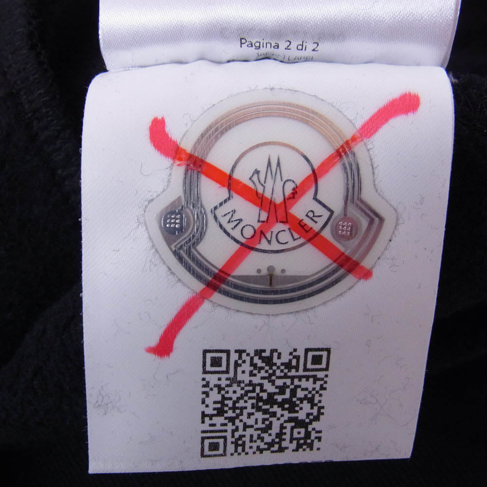 MONCLER モンクレール 21AW g20918g00025 FELPA CON CAPPUCCIO フェルパ コン カプッチョ フーディー プルオーバー ブラック系 L【極上美品】【中古】