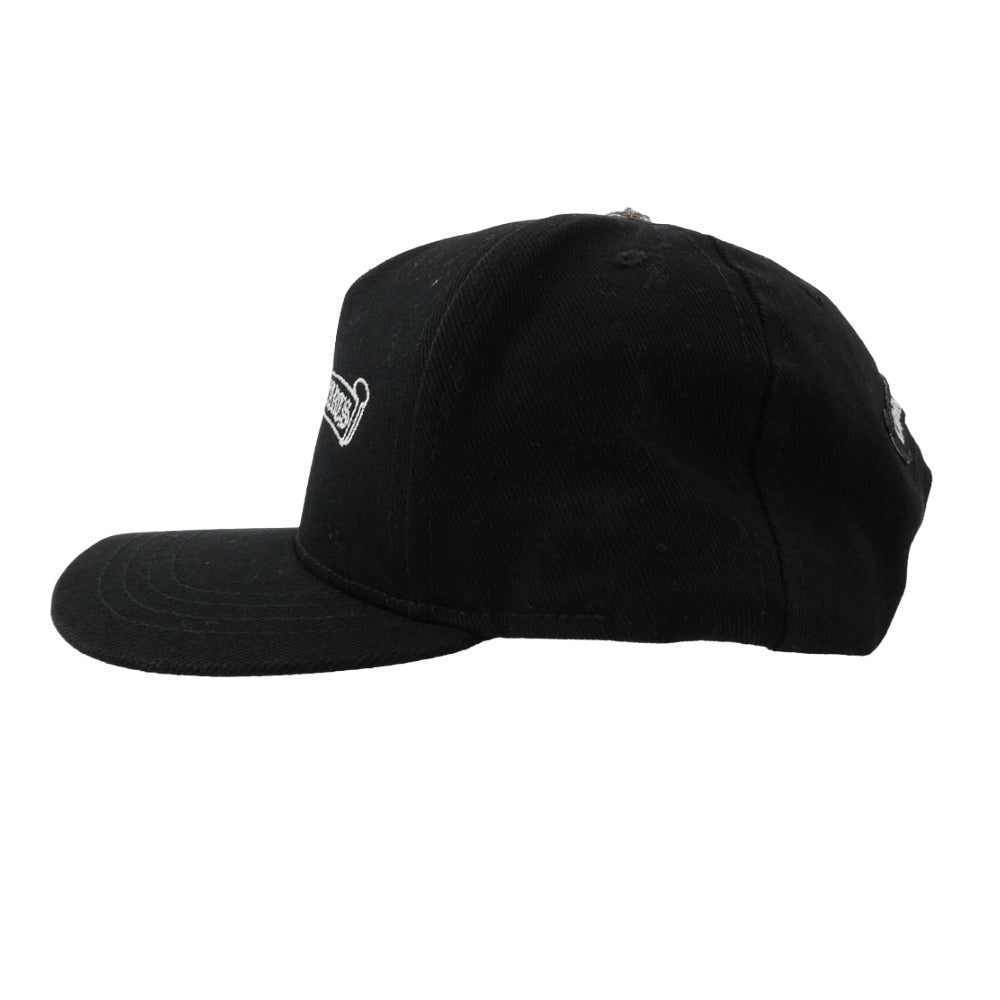 CHROME HEARTS クロムハーツ（原本無） TRUCKER CAP 刺繍ロゴ スクロールラベル キャップ 帽子 ブラック系 OS 53-60【中古】