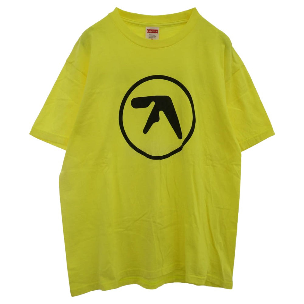 Supreme シュプリーム 25SS Aphex Twin Ambient Works Tee エイフェックス ツイン アンビエントワークス プリント クルーネック 半袖Tシャツ カットソー イエロー系 M【中古】