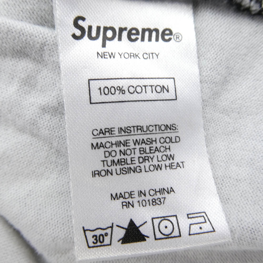 Supreme シュプリーム 20SS Fade stripe L/S Top フェード ストライプ ロングスリーブ 長袖 Tシャツ グレー系 M【中古】