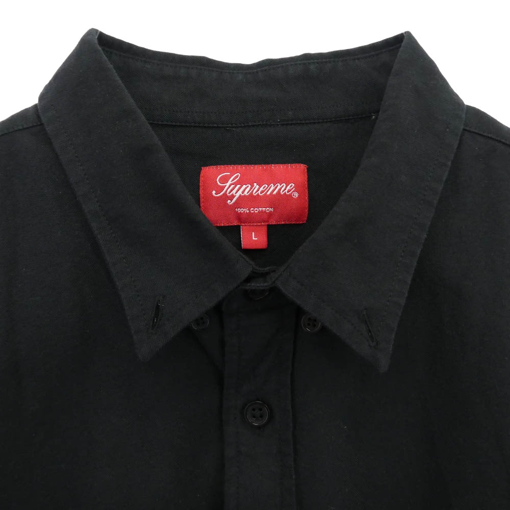 Supreme シュプリーム 20SS Oxford Shirt オックスフォードシャツ 長袖 ボタンダウン ブラック系 L【中古】