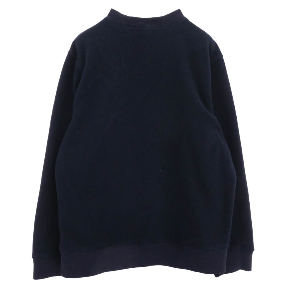 Supreme シュプリーム 18AW ワングラム期 Polartec Small Box Crewneck Sweatshirt ポーラテック スモールボックスロゴ クルーネック スウェット ネイビー系 M【中古】