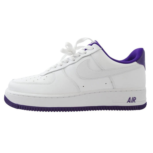 NIKE ナイキ CJ1380-100 Air Force 1 Low '07 Voltage Purple エア フォース ロー ボルテージ パープル スニーカー ホワイト系 パープル系 27cm【極上美品】【中古】