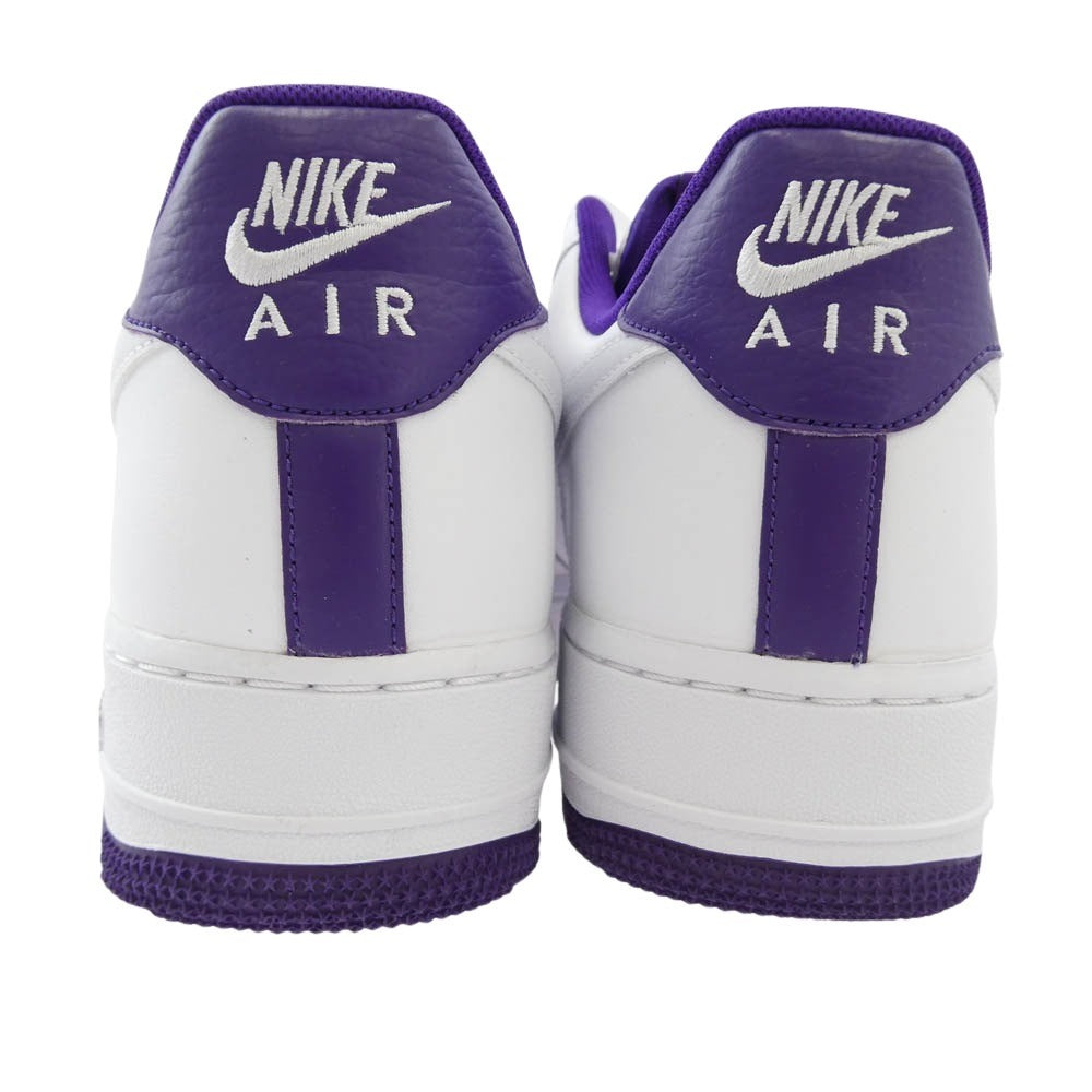 NIKE ナイキ CJ1380-100 Air Force 1 Low '07 Voltage Purple エア フォース ロー ボルテージ パープル スニーカー ホワイト系 パープル系 27cm【極上美品】【中古】