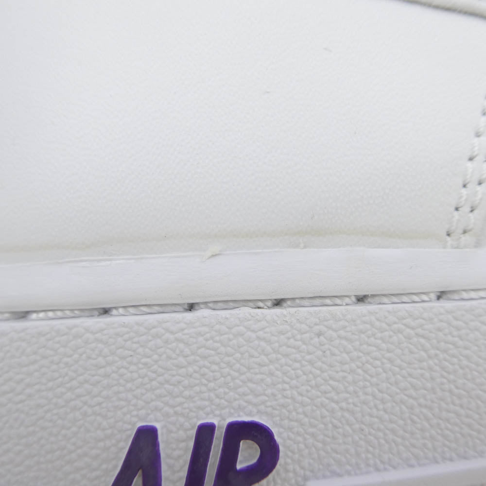 NIKE ナイキ CJ1380-100 Air Force 1 Low '07 Voltage Purple エア フォース ロー ボルテージ パープル スニーカー ホワイト系 パープル系 27cm【極上美品】【中古】