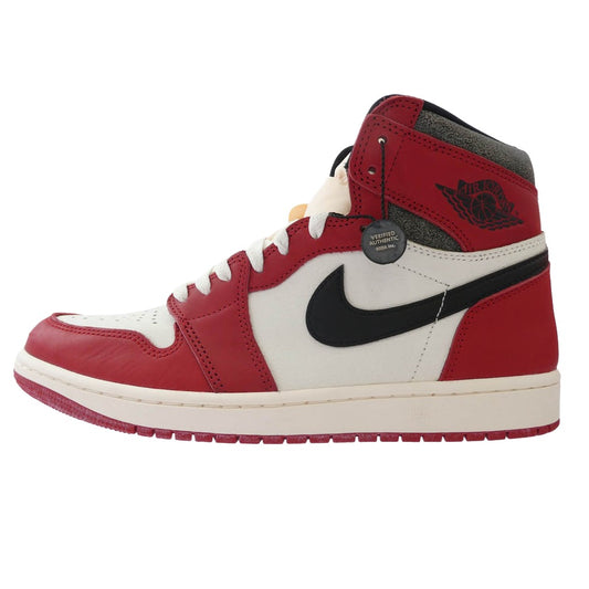 NIKE ナイキ DZ5485-612 フェイクバスターズ鑑定済 Air Jordan 1 High OG Lost & Found/Chicago エアジョーダン1 ハイ OG ロスト&ファウンド シカゴ スニーカー レッド系 27.5cm【美品】【中古】