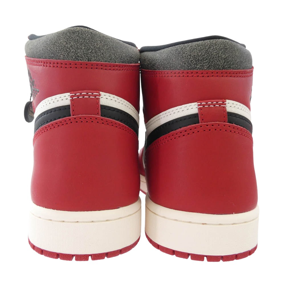 NIKE ナイキ DZ5485-612 フェイクバスターズ鑑定済 Air Jordan 1 High OG Lost & Found/Chicago エアジョーダン1 ハイ OG ロスト&ファウンド シカゴ スニーカー レッド系 27.5cm【美品】【中古】