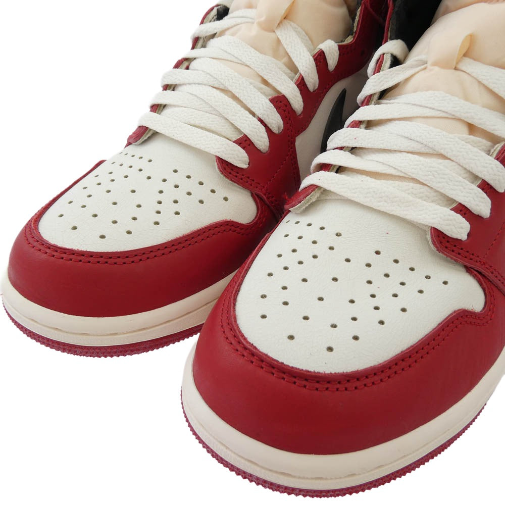 NIKE ナイキ DZ5485-612 フェイクバスターズ鑑定済 Air Jordan 1 High OG Lost & Found/Chicago エアジョーダン1 ハイ OG ロスト&ファウンド シカゴ スニーカー レッド系 27.5cm【美品】【中古】