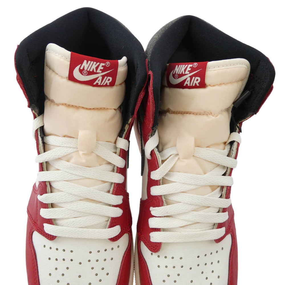 NIKE ナイキ DZ5485-612 フェイクバスターズ鑑定済 Air Jordan 1 High OG Lost & Found/Chicago エアジョーダン1 ハイ OG ロスト&ファウンド シカゴ スニーカー レッド系 27.5cm【美品】【中古】