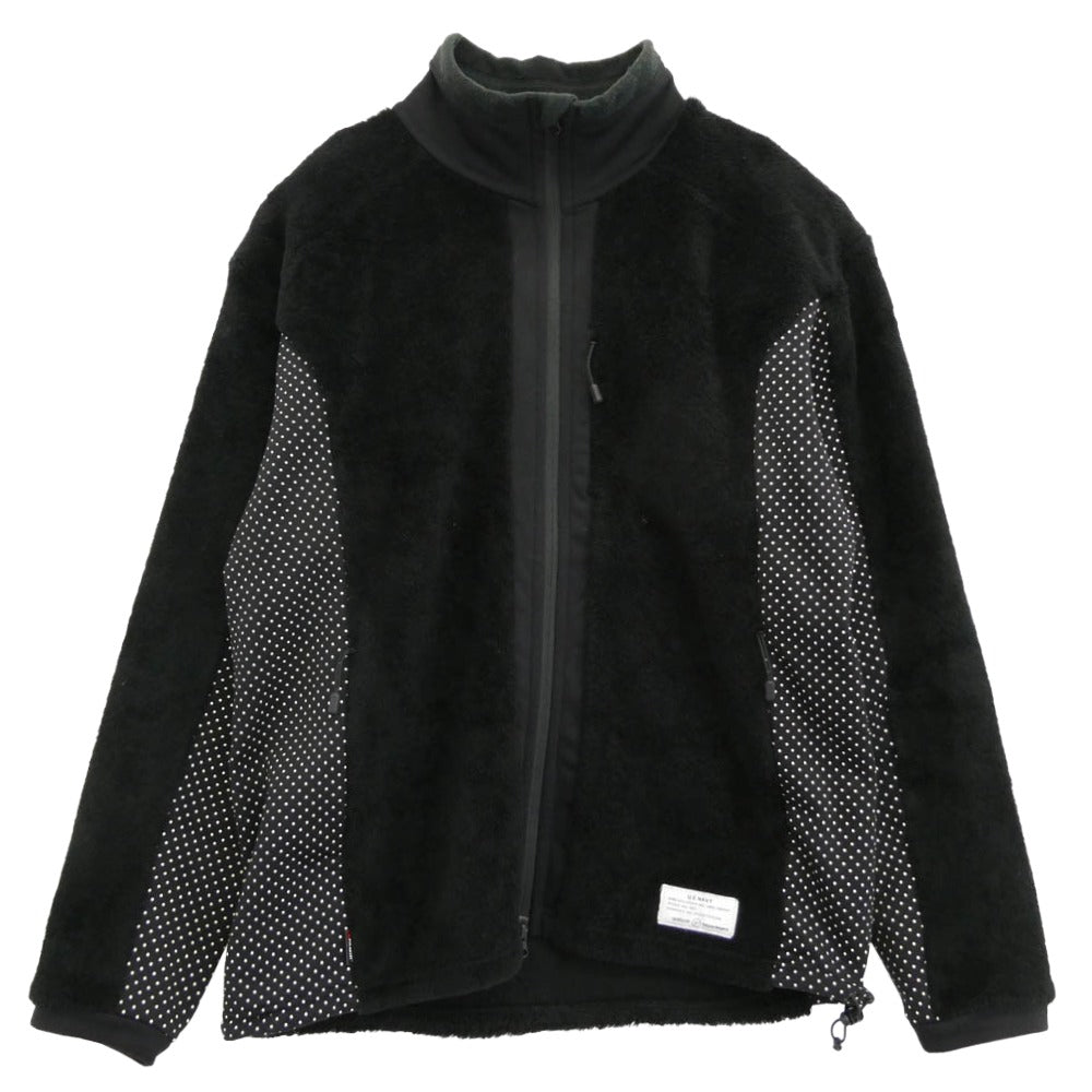 uniform experiment ユニフォームエクスペリメント 20AW ue-202046 POLARTEC DOT PANELED FLEECE BLOUSON ポーラテック ドット パネルド フリース ブルゾン ブラック系 4【中古】