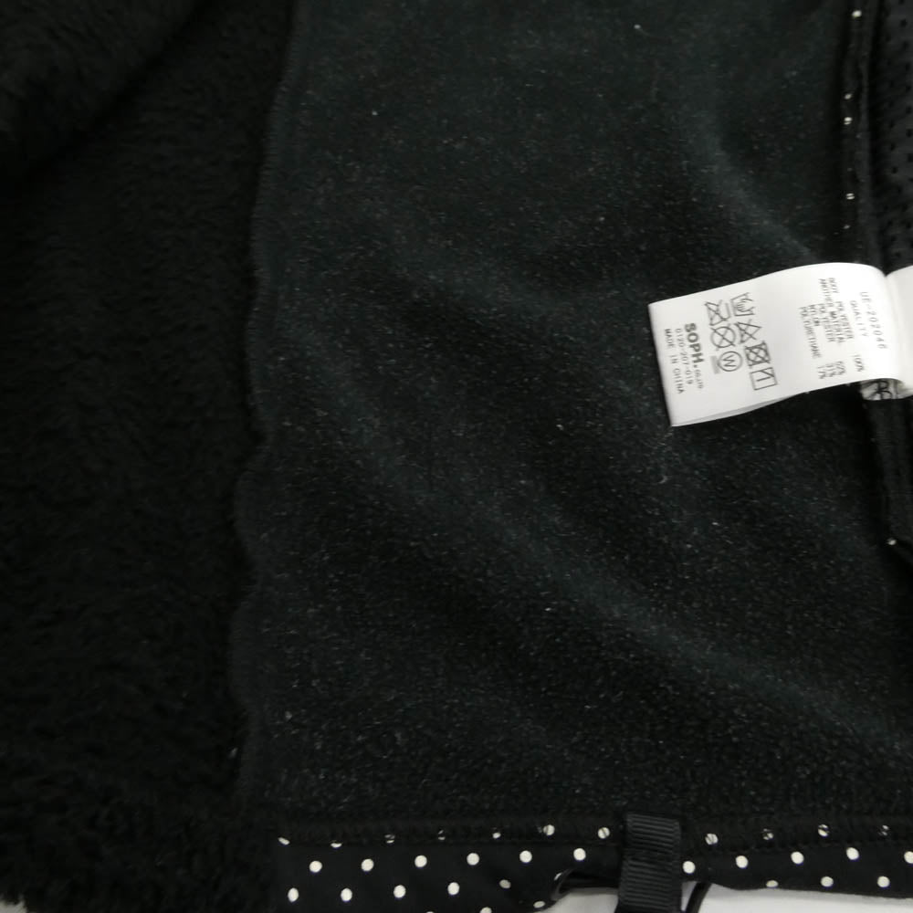 uniform experiment ユニフォームエクスペリメント 20AW ue-202046 POLARTEC DOT PANELED FLEECE BLOUSON ポーラテック ドット パネルド フリース ブルゾン ブラック系 4【中古】