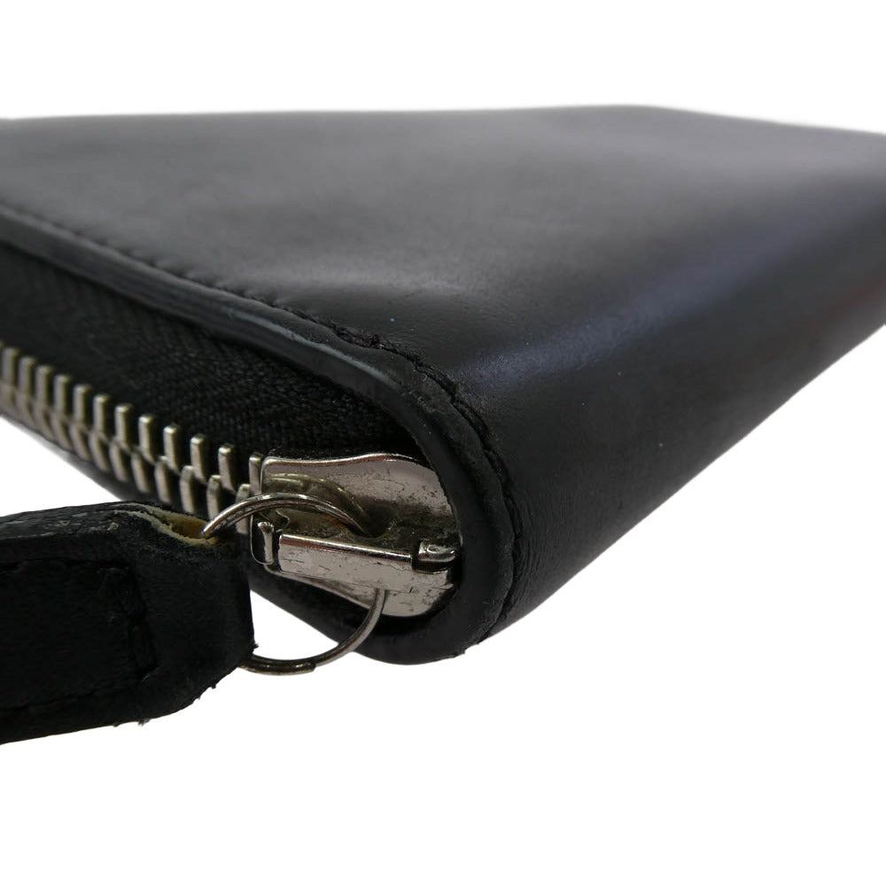 ACNE STUDIOS アクネストゥディオズ ラウンドファスナー レザー ロングウォレット 長財布 ブラック系【中古】