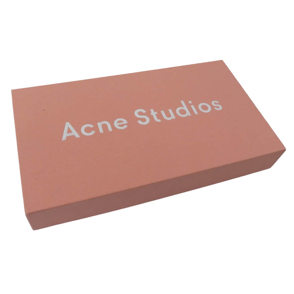 ACNE STUDIOS アクネストゥディオズ ラウンドファスナー レザー ロングウォレット 長財布 ブラック系【中古】