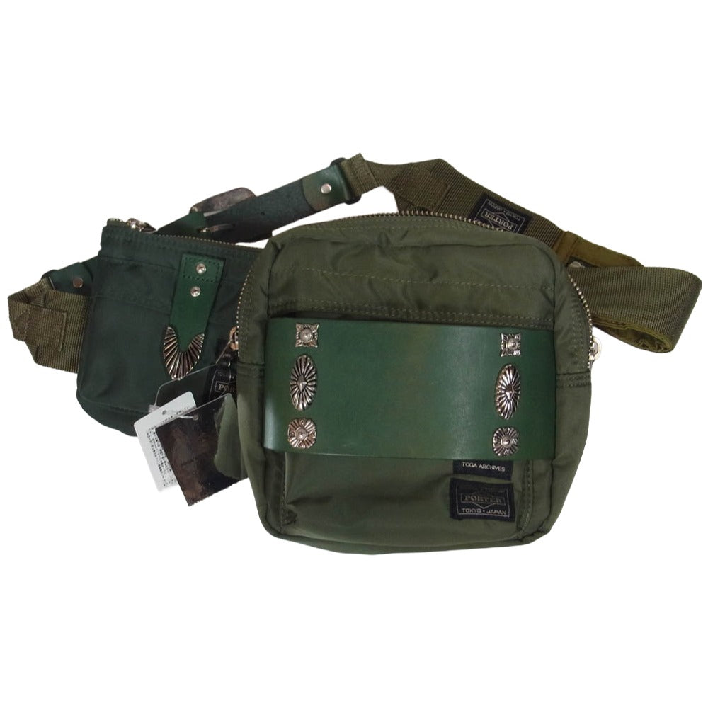 TOGA トーガ 20SS TC01-AG503 ×PORTER ポーター Belt bag ウエスタン ウエストバッグ ベルト バッグ カーキ系【中古】