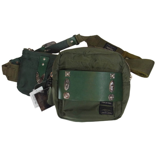 TOGA トーガ 20SS TC01-AG503 ×PORTER ポーター Belt bag ウエスタン ウエストバッグ ベルト バッグ カーキ系【中古】