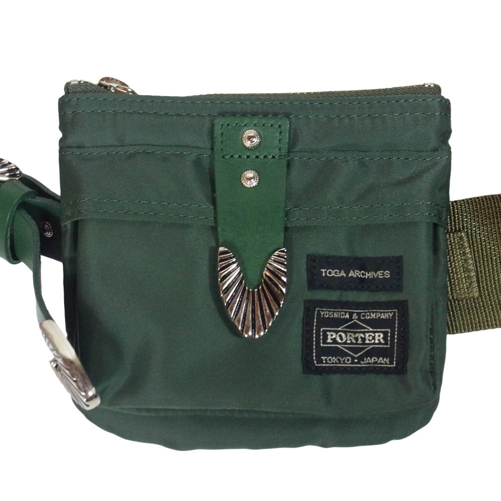 TOGA トーガ 20SS TC01-AG503 ×PORTER ポーター Belt bag ウエスタン ウエストバッグ ベルト バッグ カーキ系【中古】