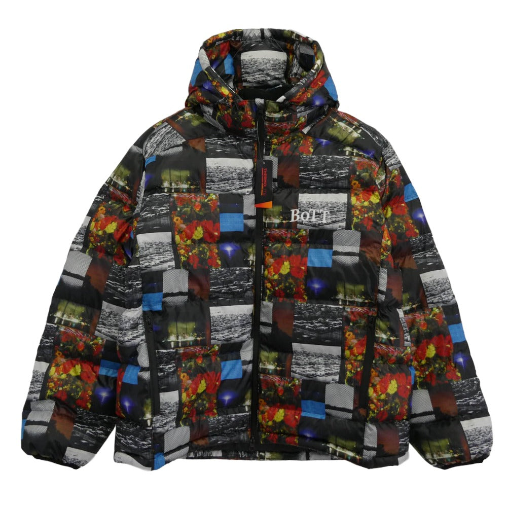 BOTT ボット 25AW 253BoTT05 BoTT Hooded Puffer Jacket フーデッドパファージャケット マルチカラー系 L【新古品】【未使用】【中古】