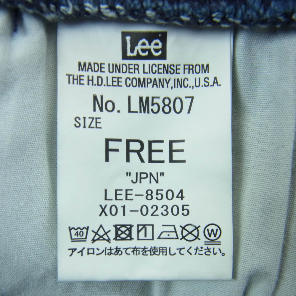 Lee リー LM5807 FLeeasy Narrow ナロー イージー デニム パンツ 中国製 インディゴブルー系 FREE【中古】