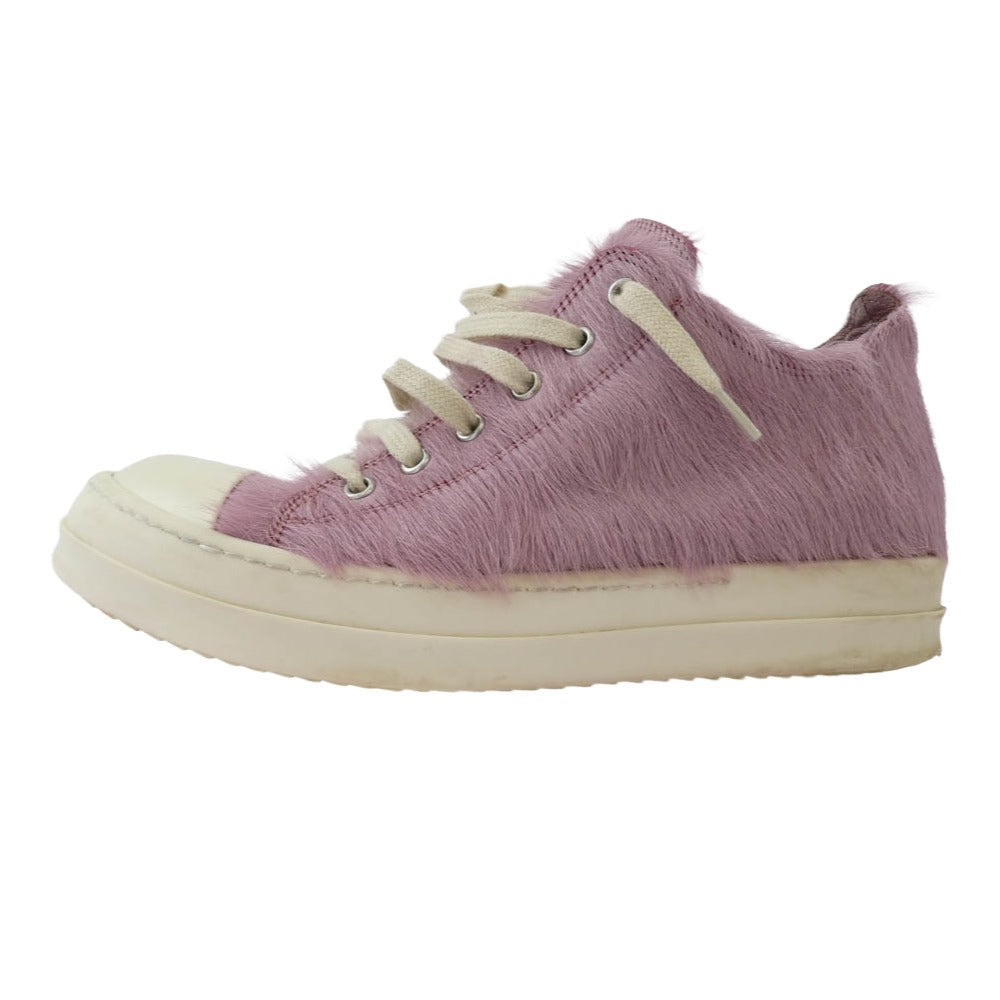 Rick Owens リックオウエンス RO01D2891LHL Lido low-top sneakers リド ファー ローカットスニーカー ピンク系 39【中古】