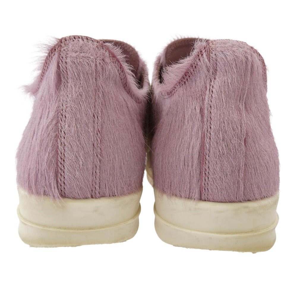 Rick Owens リックオウエンス RO01D2891LHL Lido low-top sneakers リド ファー ローカットスニーカー ピンク系 39【中古】