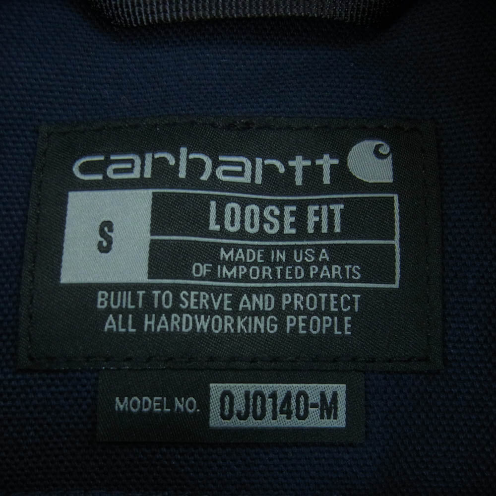 Carhartt カーハート OJ0140-M DUCK ACTIVE JACKET ダック アクティブ ジャケット アメリカ製 ダークネイビー系 S【中古】