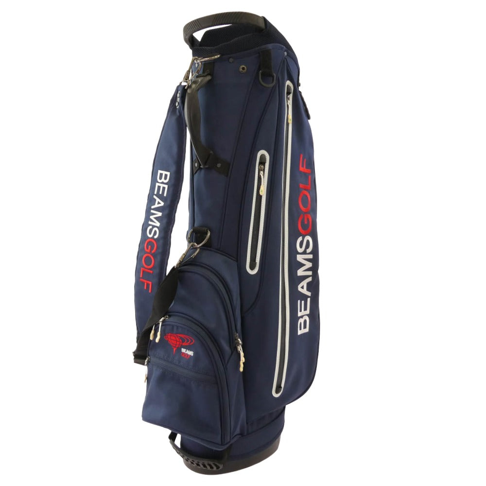 BEAMS ビームス BEAMS GOLF ビームス ゴルフ キャディ バッグ ネイビー系【中古】