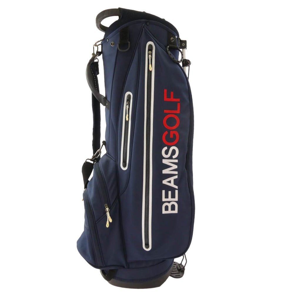 BEAMS ビームス BEAMS GOLF ビームス ゴルフ キャディ バッグ ネイビー系【中古】