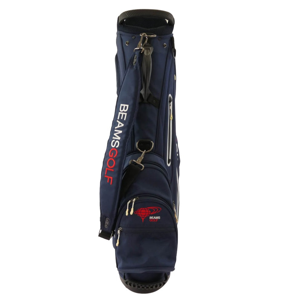 BEAMS ビームス BEAMS GOLF ビームス ゴルフ キャディ バッグ ネイビー系【中古】