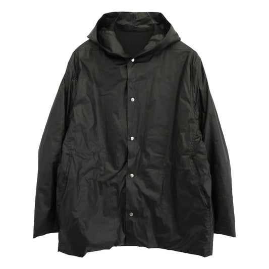 Rick Owens リックオウエンス 25AW RR02E1715-PCT Coated Poplin Cropped Mac Jacket コーティング ポプリン クロップド マック ジャケット ブラック系 46【美品】【中古】
