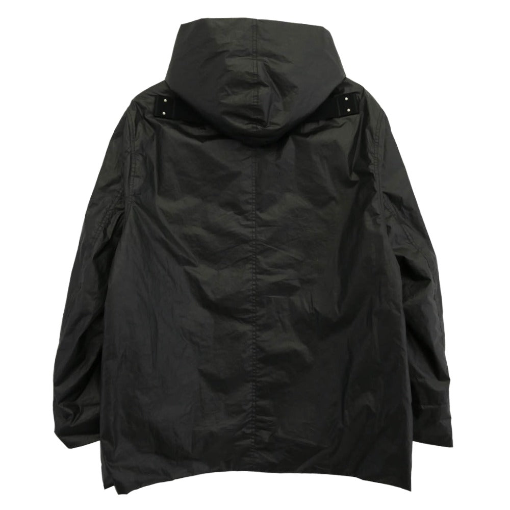 Rick Owens リックオウエンス 25AW RR02E1715-PCT Coated Poplin Cropped Mac Jacket コーティング ポプリン クロップド マック ジャケット ブラック系 46【美品】【中古】