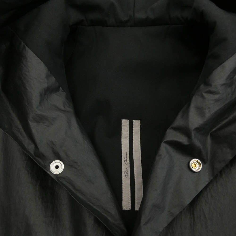 Rick Owens リックオウエンス 25AW RR02E1715-PCT Coated Poplin Cropped Mac Jacket コーティング ポプリン クロップド マック ジャケット ブラック系 46【美品】【中古】