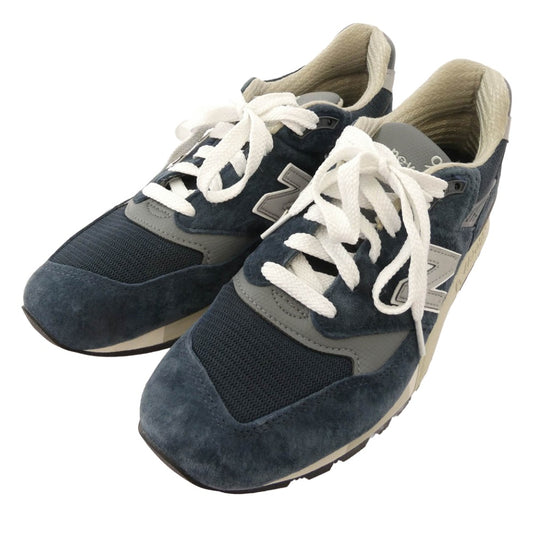 NEW BALANCE ニューバランス u998nv 998nv made in USA ABZORB USA製 アブゾーブ ソール ネイビー系 27.0cm【中古】